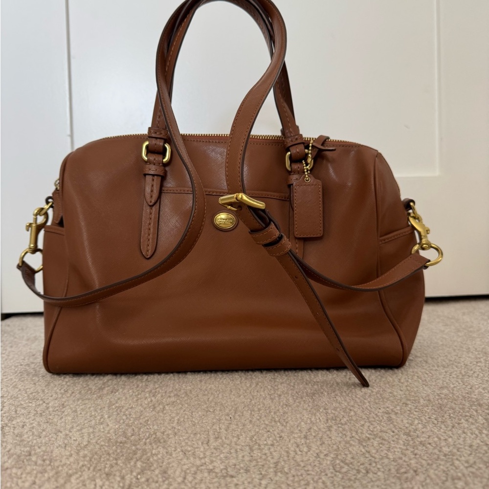 Peyton Leather Nancy Satchel